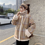 モカチェックフライトジャケット