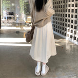 シンプルロングプリーツスカート