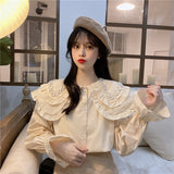 ダブルカラービジューブラウス