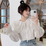 ダブルカラービジューブラウス