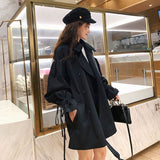 フレアスリーブトレンチミドルコート