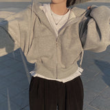 ボリュームスリーブパーカー