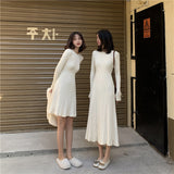 2typeリブニットワンピース