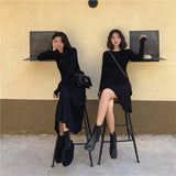 2typeリブニットワンピース