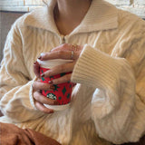 ケーブルジップパーカー