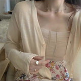 ショートシアーカーディガン