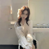 ビジューボウタイリボンブラウス