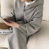 リラックスボタンパーカー&パンツSET