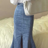 デニムマーメイドスカート