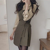 カジュアルシャツ&ラップワンピースSET