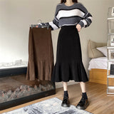 ミモレスリットマーメイドスカート