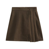 サイドプリーツラップスカート