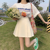 センターワイドプリーツスカート