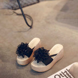 ワンポイントウェッジソールサンダル