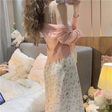 フラワーキャミワンピース&カーディガンSET