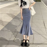 スリムラインスリットマーメイドスカート