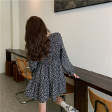 小花シフォンワンピース