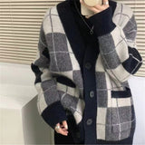タータンチェックカーディガン