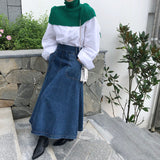 デザインハーフリブニットトップス