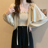 フェミニンパフボレロトップス