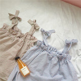 ショルダーリボンチェックルームウェア