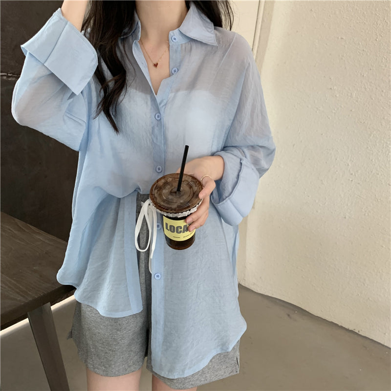 ナチュラルシアーシャツ