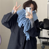 モヘアボリュームマフラー
