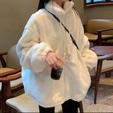 ホワイトフルジップボアパーカー