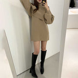 クロップドニット&ワンピースSET