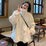 ホワイトフルジップボアパーカー