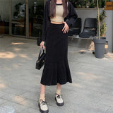 サイドスリットマーメイドスカート