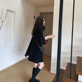 ハイネックダブルボタンピーコート