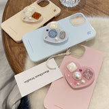 【iPhone17対応】ハートビジューアクセントiPhoneケース