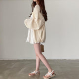 ノースリーブワンピース&ルーズカーディガンSET