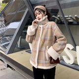 モカチェックフライトジャケット