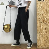 ストレートカジュアルコットンパンツ