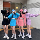 クロップドプルオーバー&タイトスカートSET