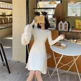 2typeリブニットワンピース