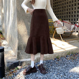 ミモレスリットマーメイドスカート