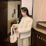 ビッグカラーキルティングジャケット