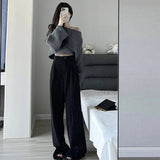 クロップドカシュクールニット