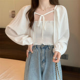 フェミニンパフボレロトップス