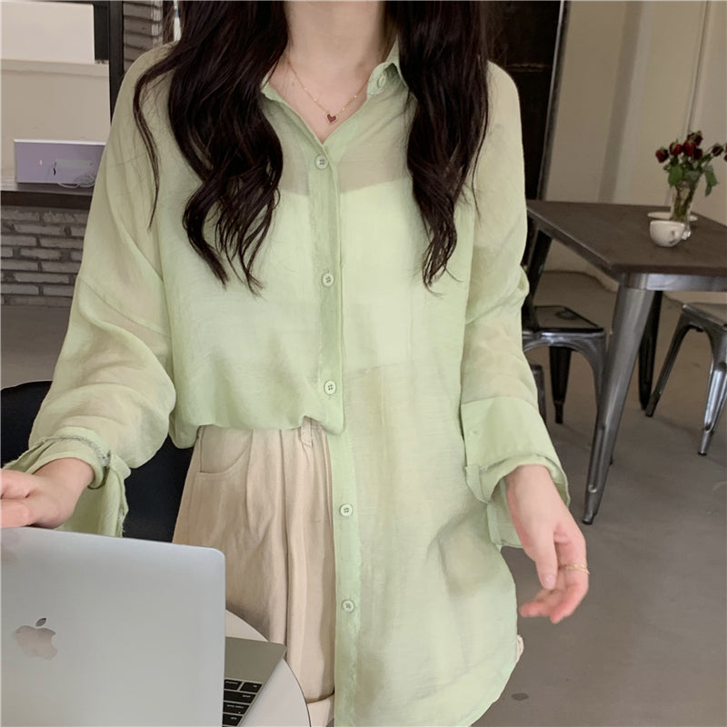 ナチュラルシアーシャツ