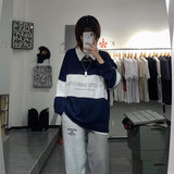 バイカラーメンズライクスウェット