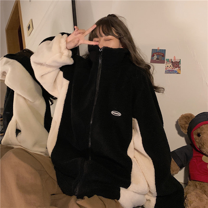 オーバーメンズライクボアパーカー