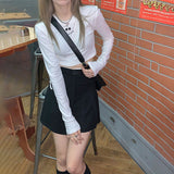 ウエストタイショートロンT