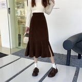 ミモレスリットマーメイドスカート