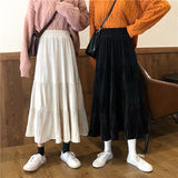 プリーツティアードロングスカート