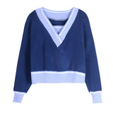 クロスネックニットトップス