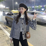 フレンチカラーギンガムアウター